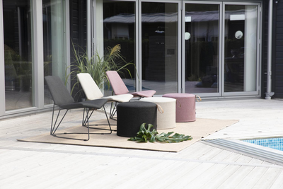 Pollux armchair Pink/Anthracite