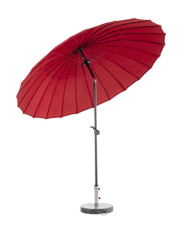 Shanghai parasol Anthracite/red