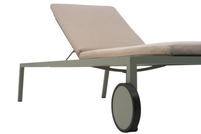 Samvaro lounger Dusty Green/Teddy Beige