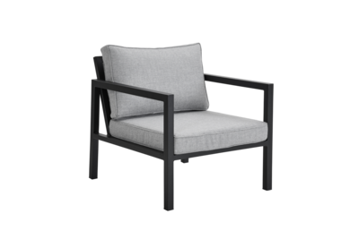 Belfort armchair Black/Pearl Grey