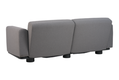 Bolster 2,5-seater sofa Anthracite/Teddy Grey
