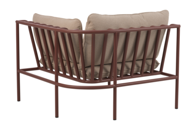 Collier corner Zin Red/Teddy Beige