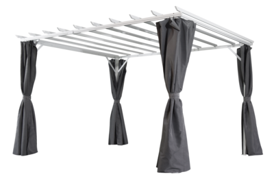 Piode pergola White/grey