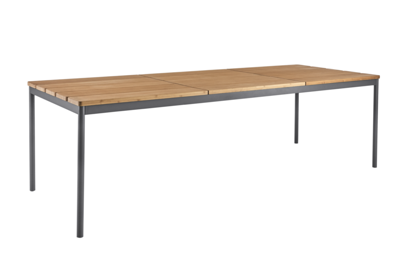 Nox dining table Anthracite/Bamboo