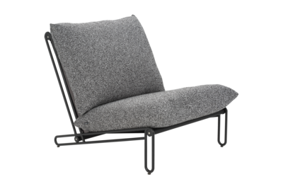 Blixt lounge chair Black/Teddy Ant