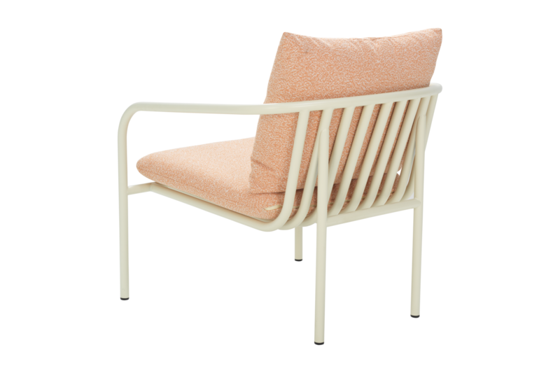 Bendt armchair Pearl White/Teddy Orange