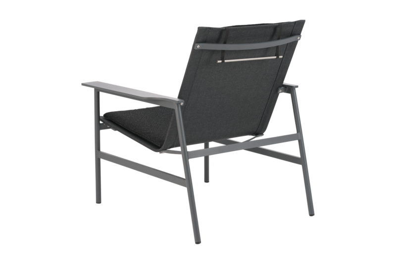 Soro lounge chair Anthracite/Teddy Black