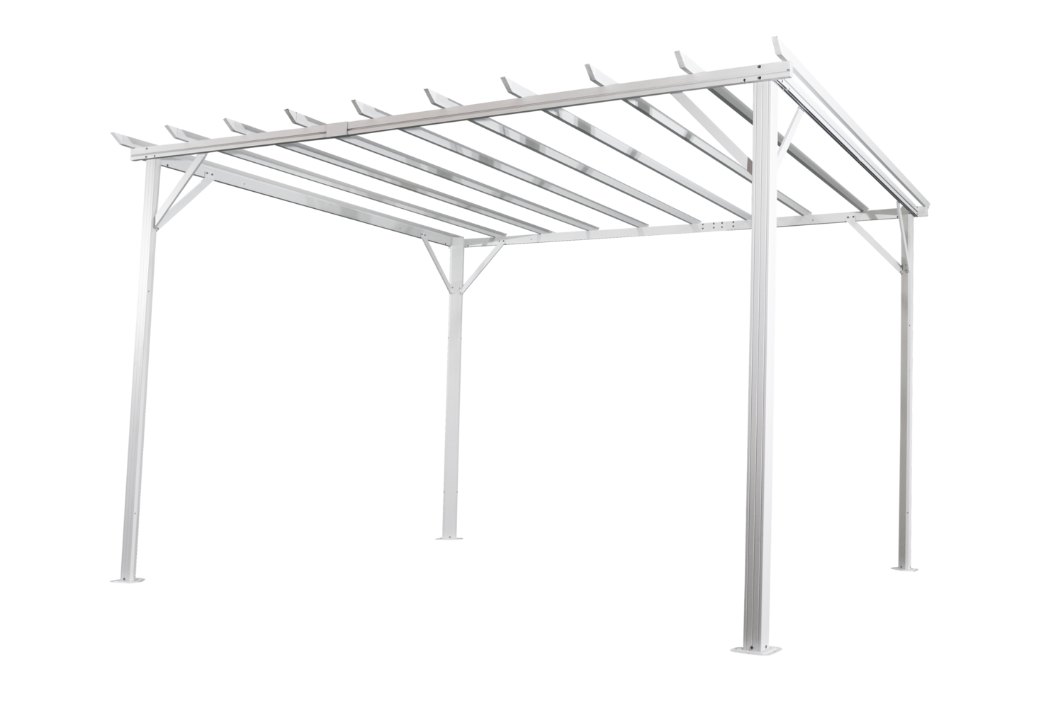 Piode pergola White/Grey