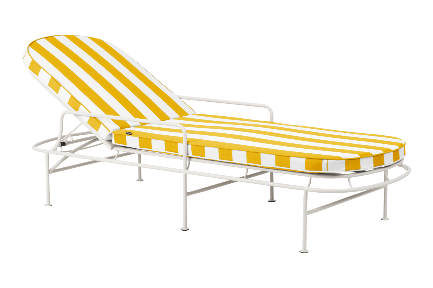 Arts lounger Soft White/Yellow Stripes