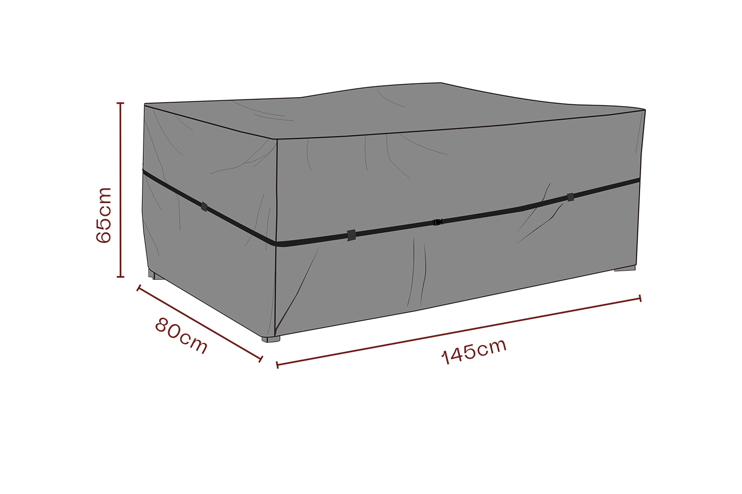 Furniture cover sofa Black - Breathable