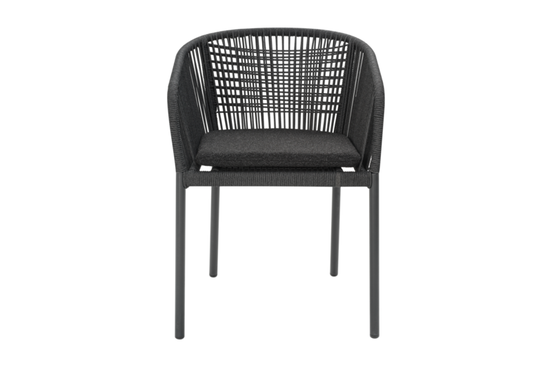 Delta armchair Anthracite/Teddy Black