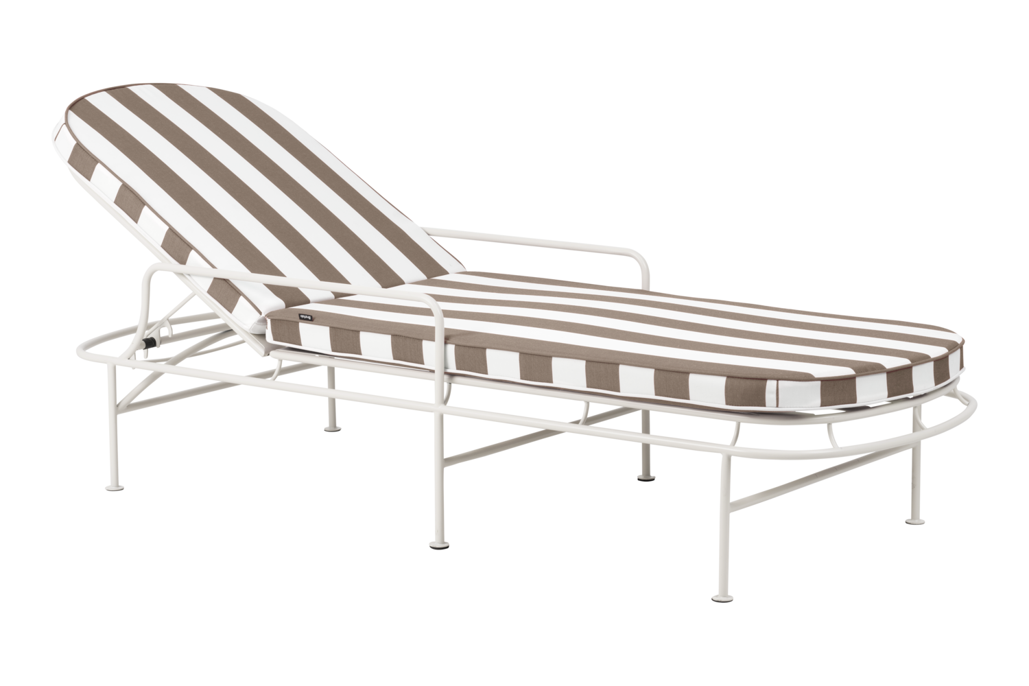 Arts lounger Soft White/Beige Stripes