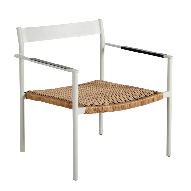 DK chair with arm Light Grey/Natur