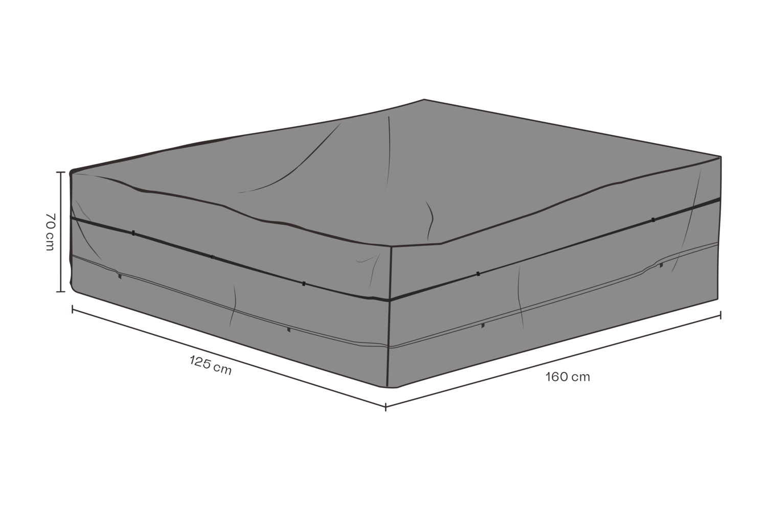 Furniture cover sofa Black - Breathable