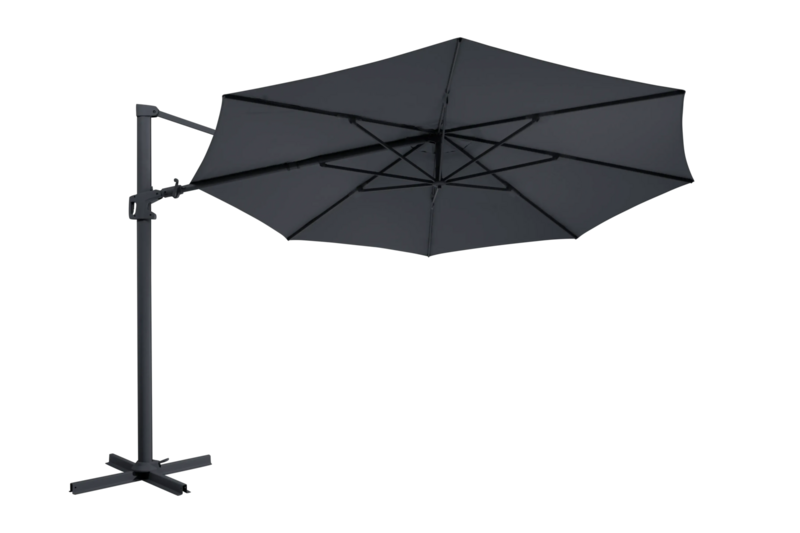 Vinovo hanging parasol Anthracite/grey
