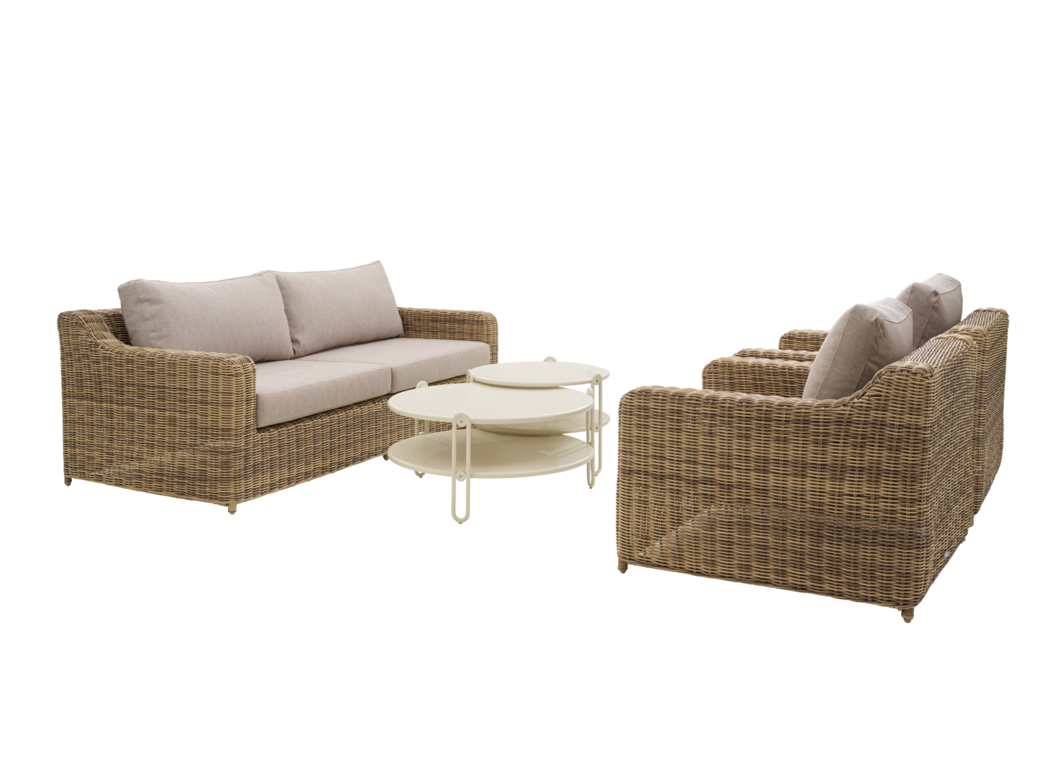 Blixt coffee table Pearl white