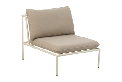 Collier center piece Pearl White/Teddy Beige