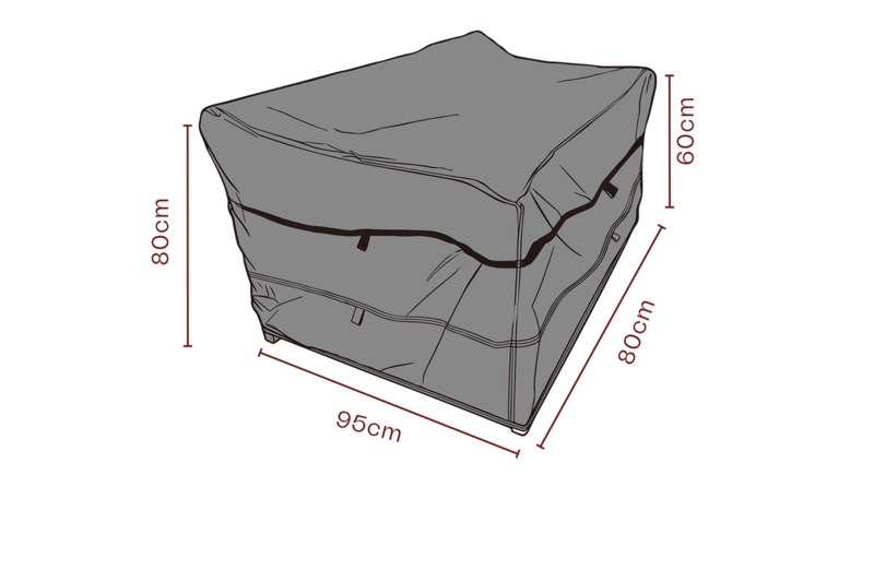 Furniture cover armchair Black