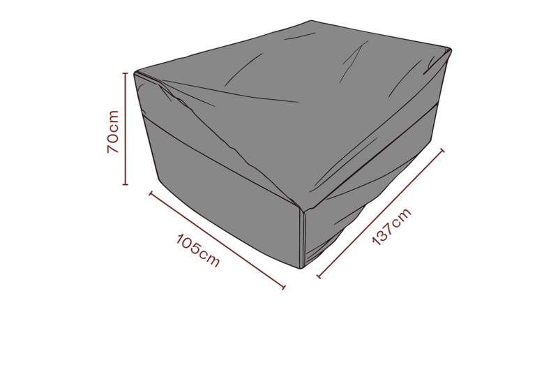 Furniture cover sofa Black