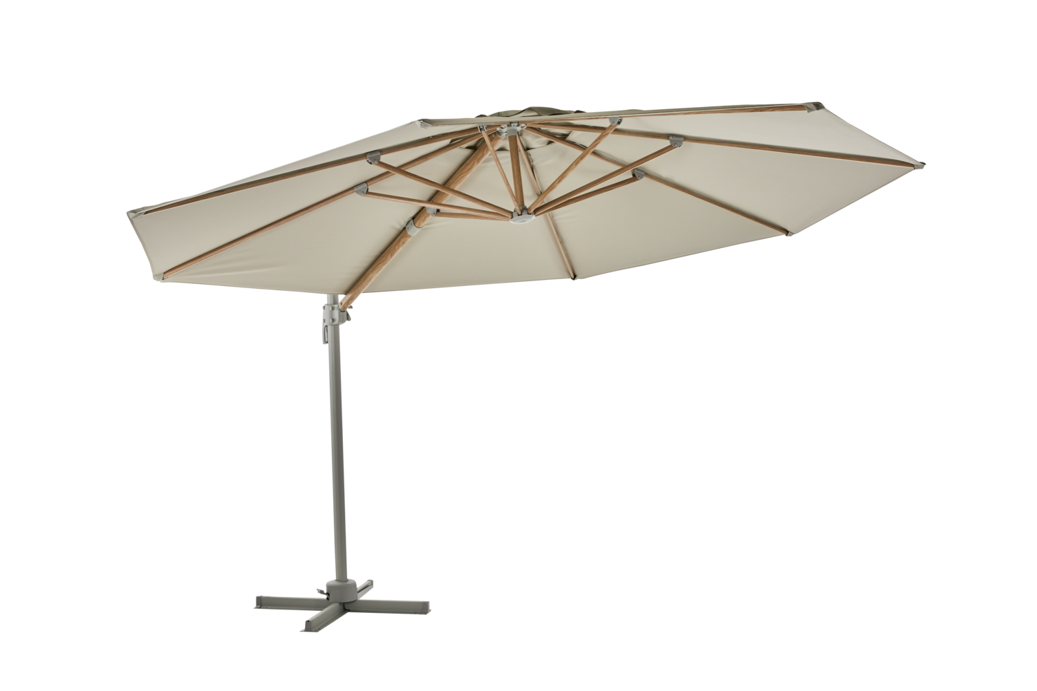 Luzzi hanging parasol Khaki/Light Grey