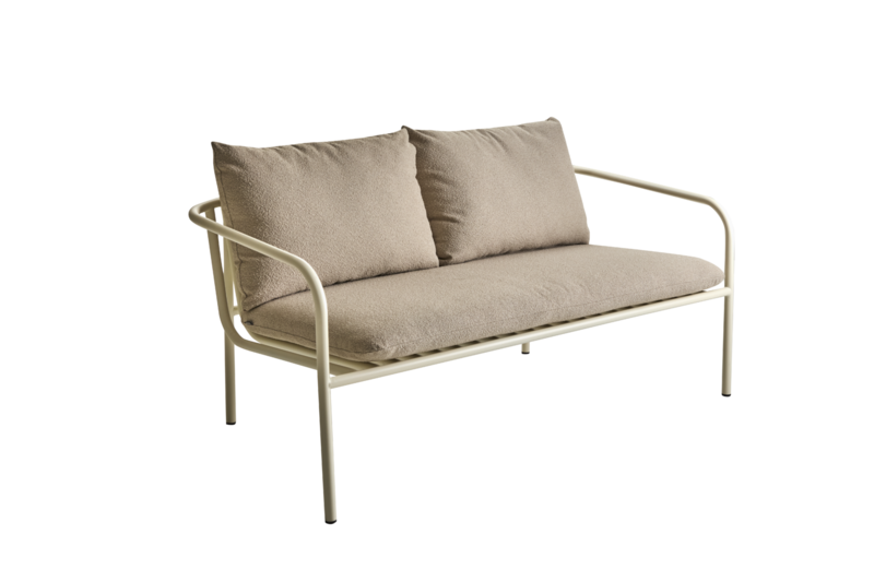 Bendt 2-seater sofa Pearl White/Teddy Beige