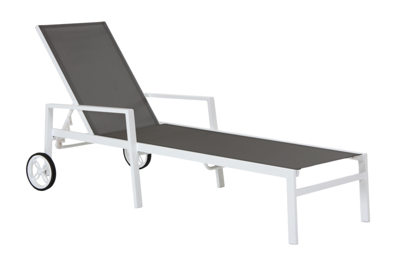 Leone lounger White/grey