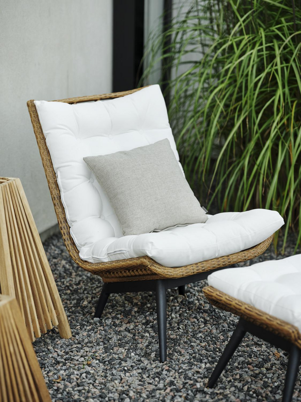 Covelo lounge chair Natural colored/white