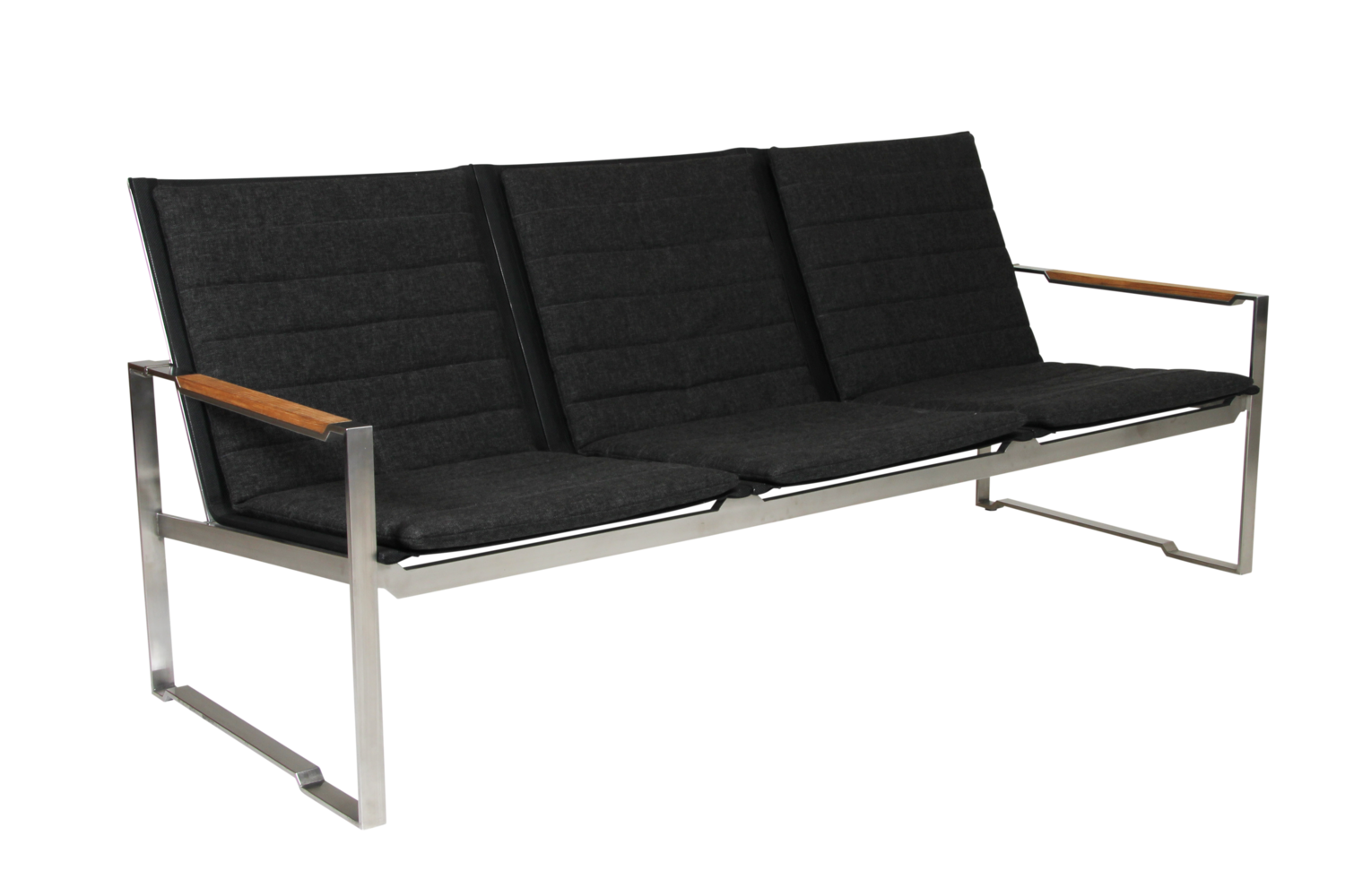 Gotland 3-seater sofa Grey/black
