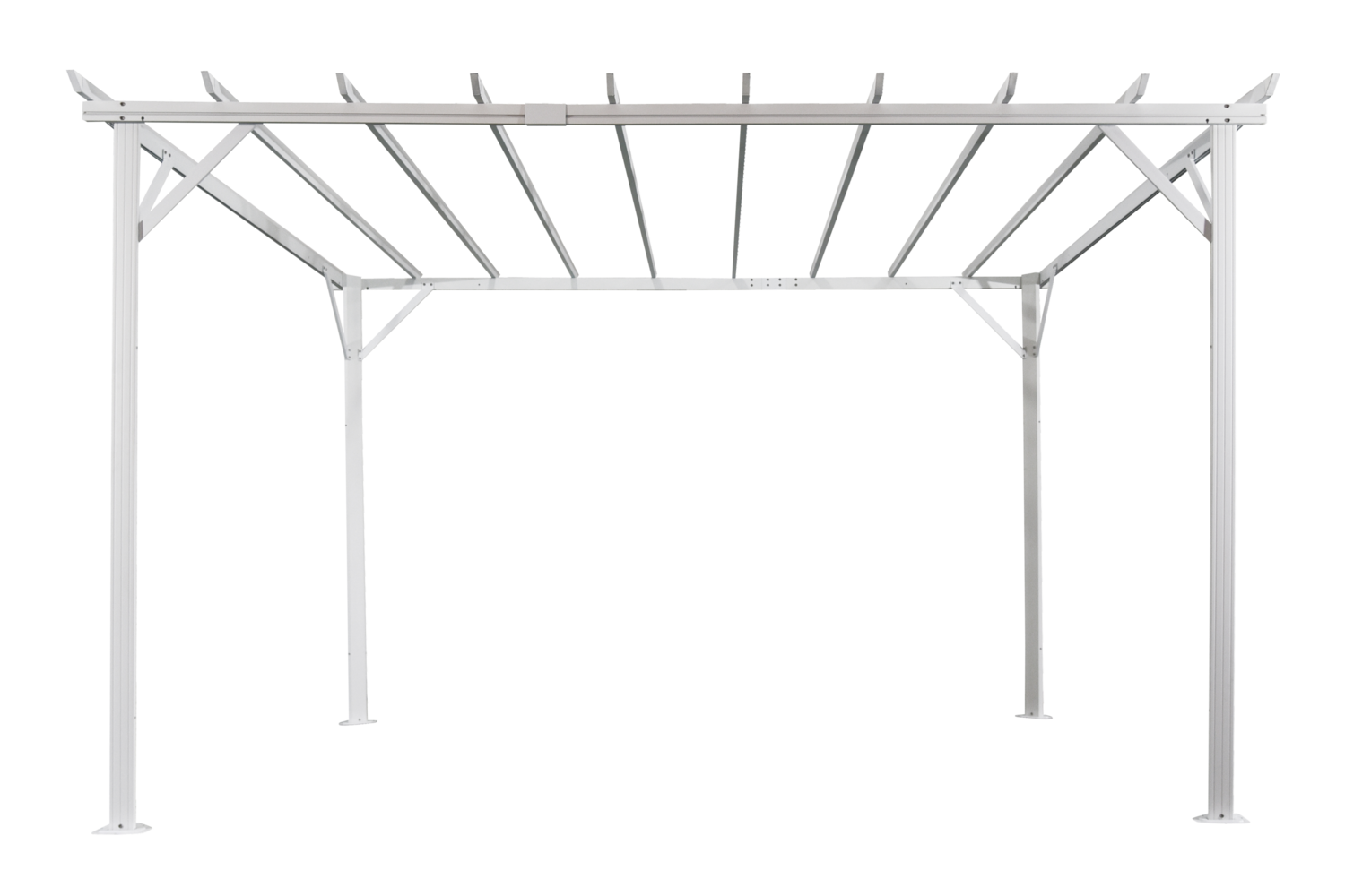 Piode pergola White/Grey