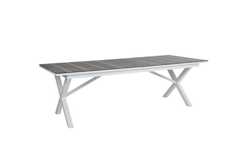 Hillmond dining table White/Grey wood