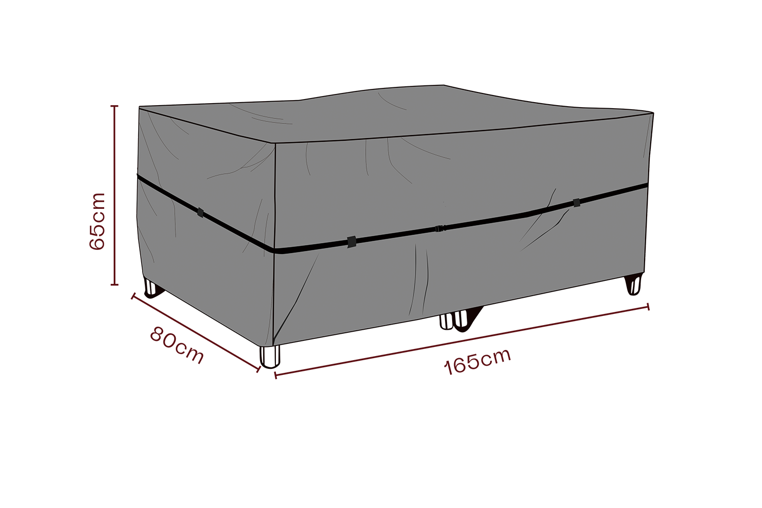 Furniture cover sofa Black - Breathable