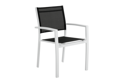 Rana armchair White/black