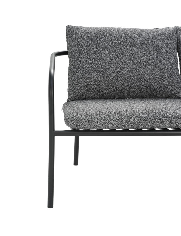 Bendt 2-seater sofa Black/Teddy Ant