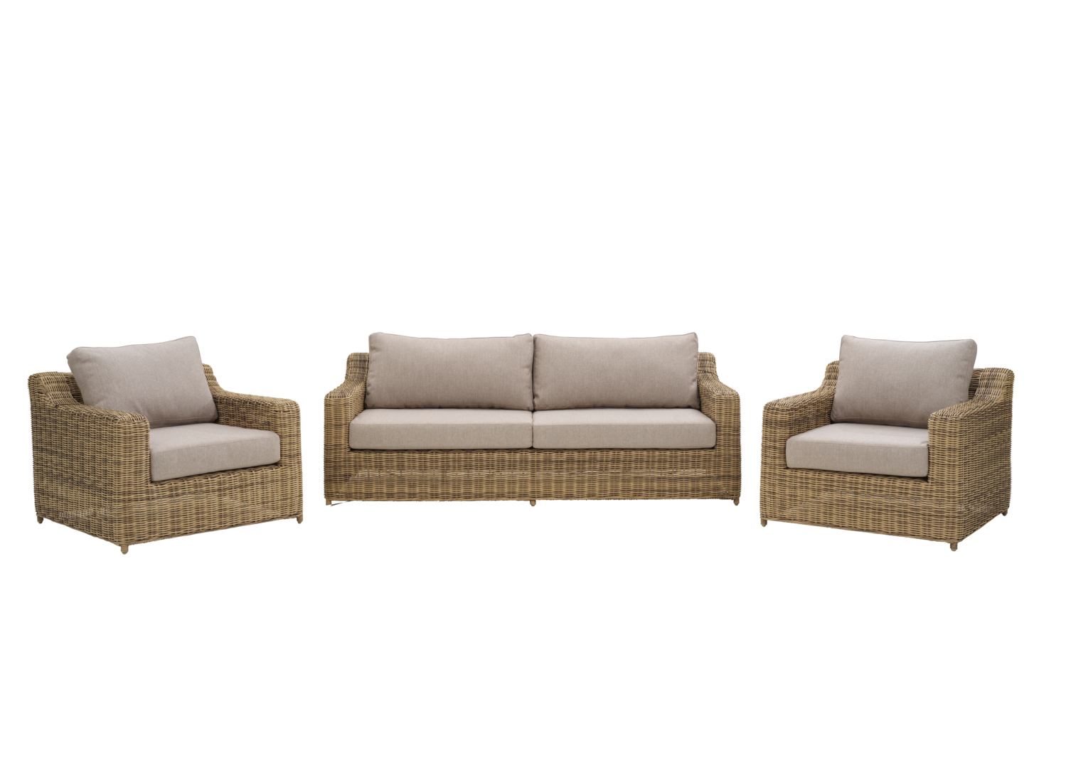 Glendon armchair Rustic/Beige