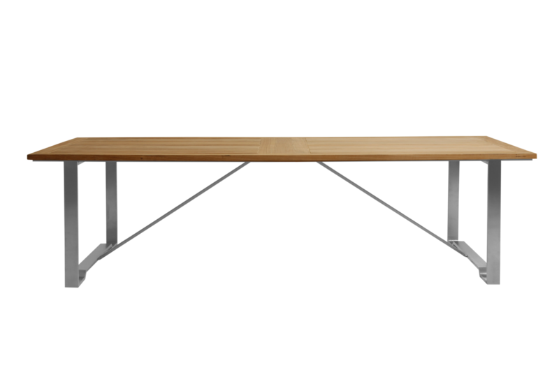 Gotland coffee table Silver/teak