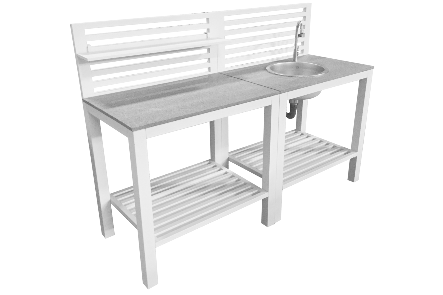 Bellac outdoor Kitchen White