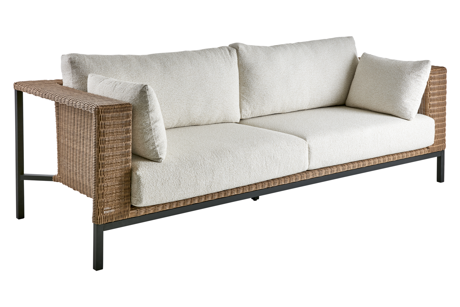 Shell 2,5-seater sofa Rustic/Teddy Rice