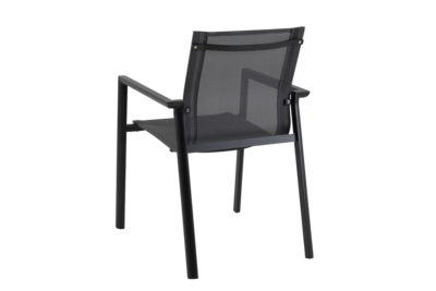 Delia armchair Black/grey