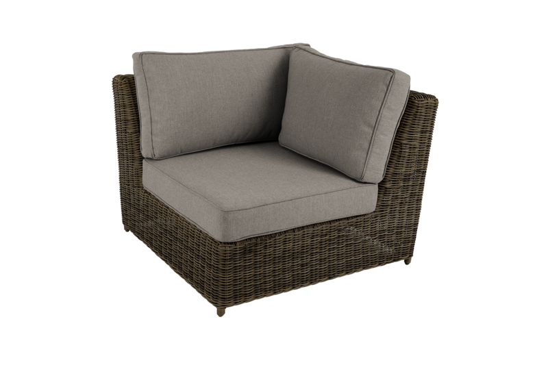 Glendon corner Dark Brown/Soft Moose