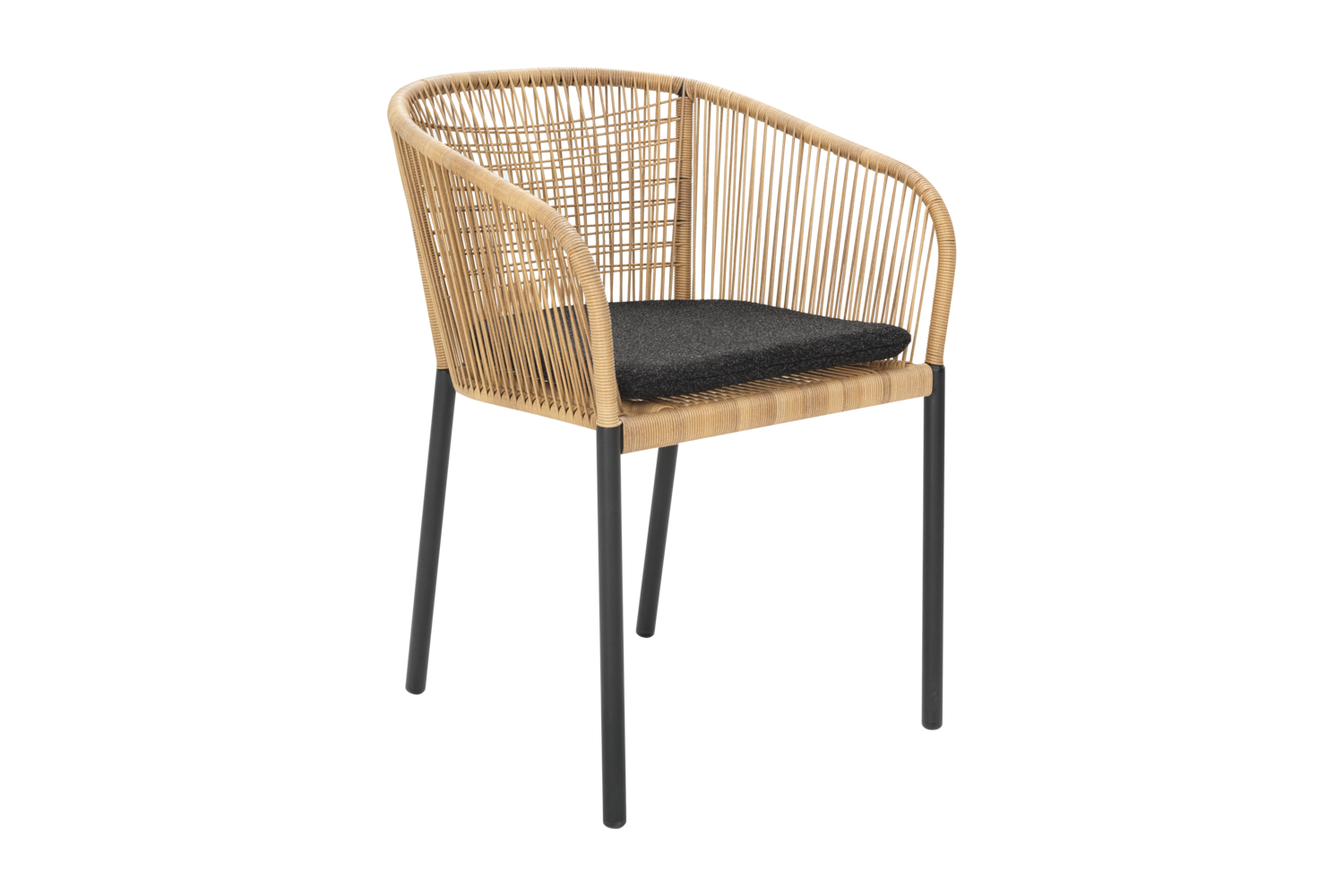 Delta armchair Black/Teddy Black