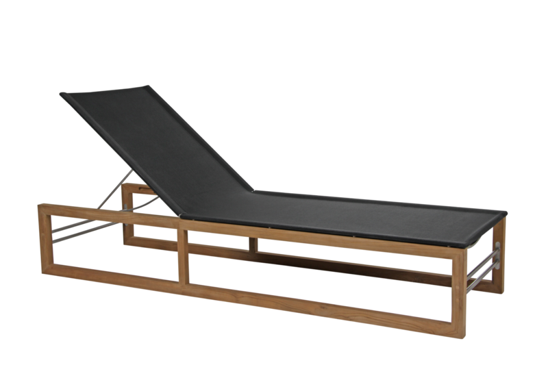 Vevi lounger Natural colored/black