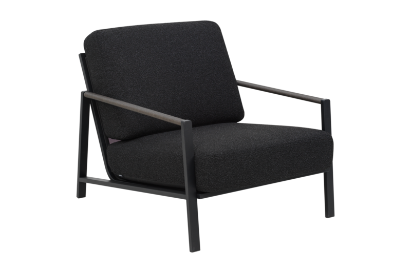 Lyra armchair Black/Teddy Black