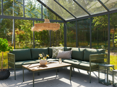 Belfort lantern Nordic Green