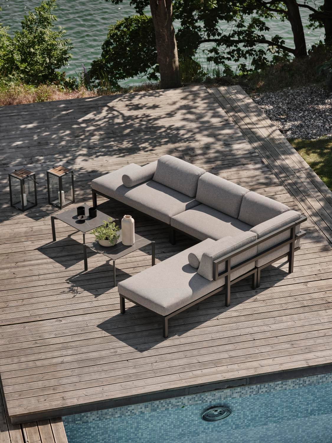 Hallavara coffee table Anthracite/Grey