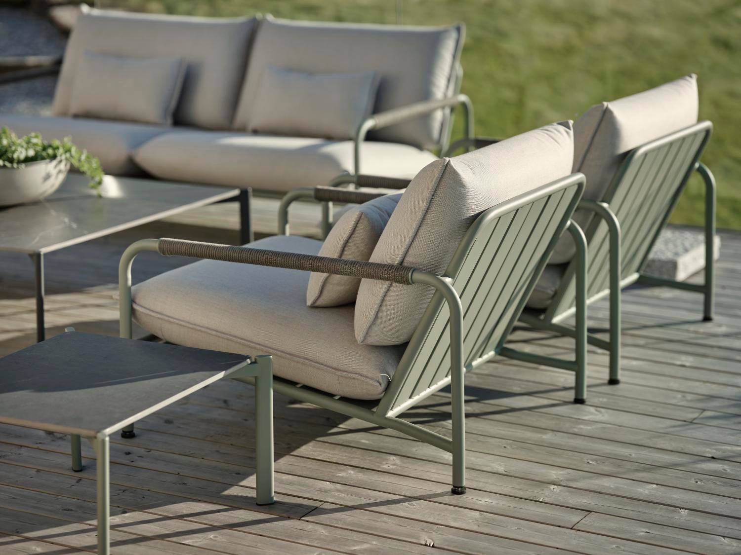 Lerberget 2,5-seater sofa Dusty Green/ash