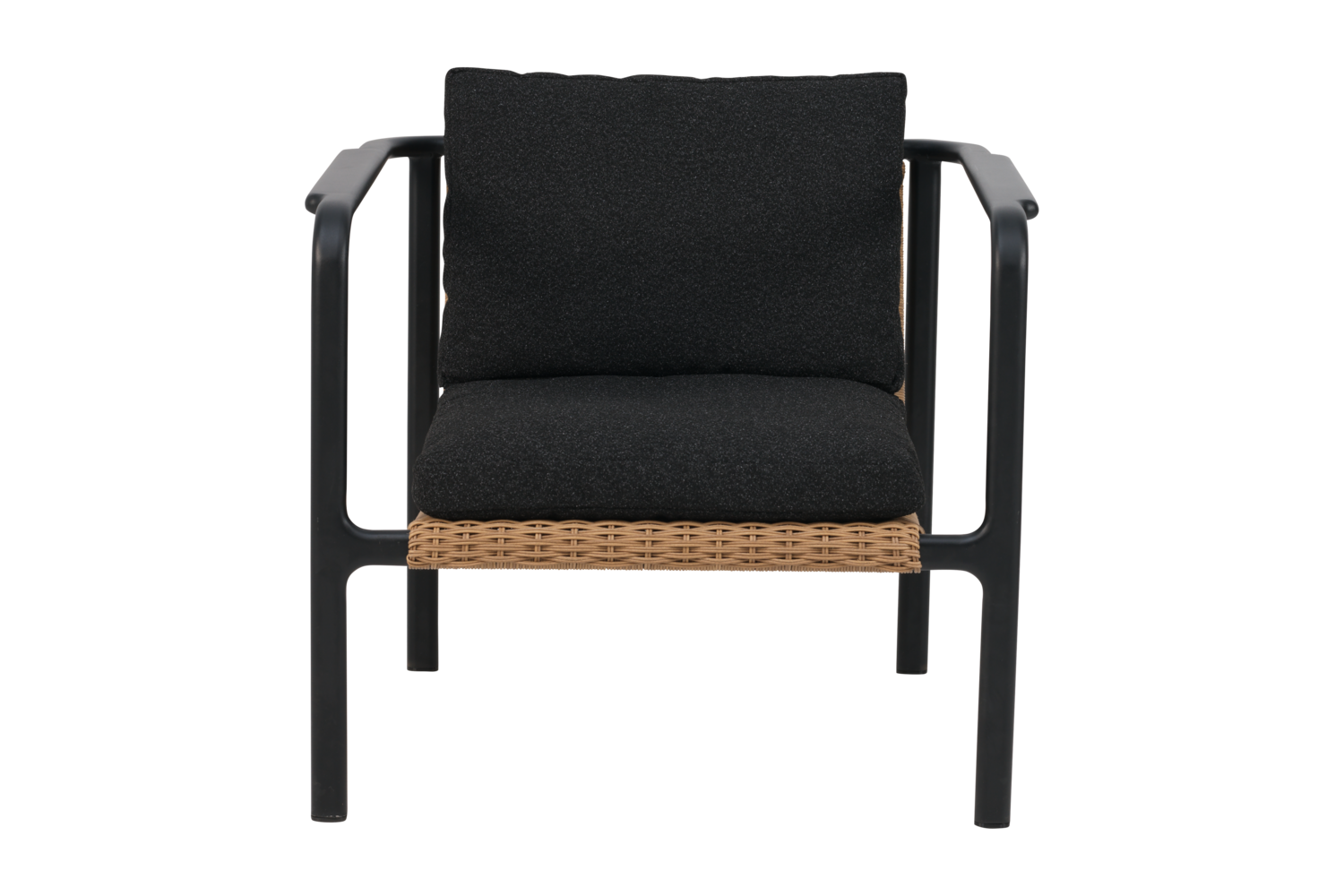 Motty armchair Black/Teddy Black