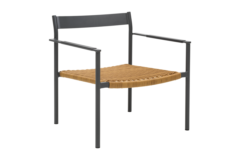 DK lounge chair Anthracite/Natur