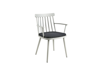 Winsor chair with arm Light Grey/Raven