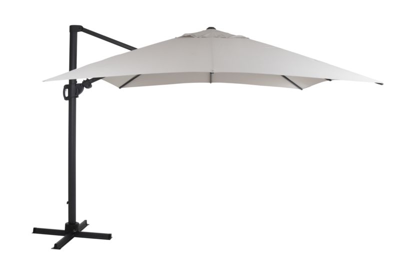 Varallo hanging parasol Anthracite/khaki