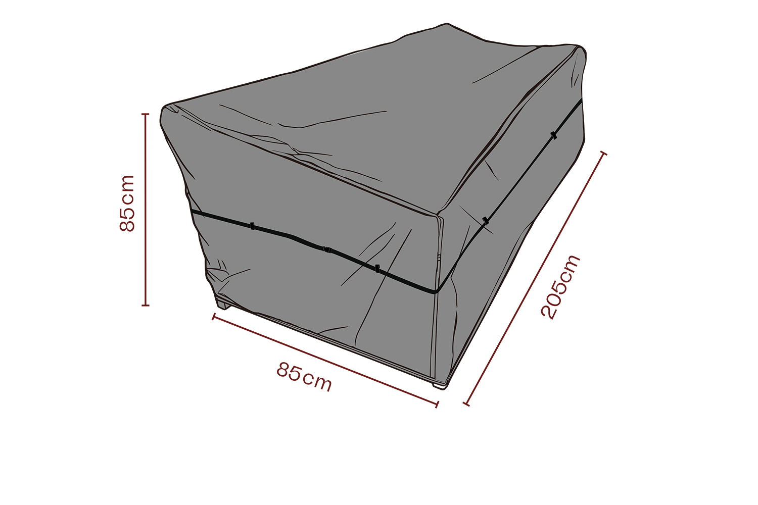 Furniture cover sofa Black - Breathable